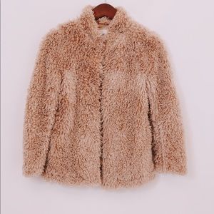 Petite fuzzy jacket